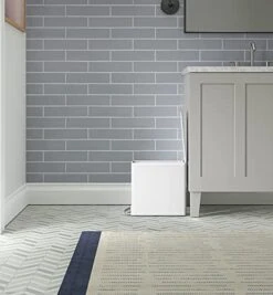 Kohler 20957-STW Trash Bin, 2.5 Gallon, White With Stainless Steel -GENERIC Shop 41FltnueZvS