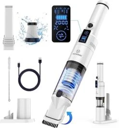 VICSONIC Handheld Vacuum Cleaner, 13kpa Powerful Suction Lightweight Mini Car Vacuum For Pet, Cordless Rechargeable Hand Portable Dust Buster-White -GENERIC Shop 41FrCEqd0XL. AC
