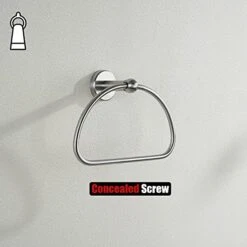 Towel Ring, Stainless Steel Half Ring Towel Holder For Bathroom, 7 Inch Brushed Finished Wall Mount, TR160-BN -GENERIC Shop 41Fusr1bMJL