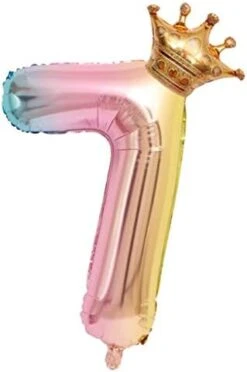 Ntpwenla Aluminum Film 32 Inch Digital Crown Foil Number Balloons Gradient Color Digital Balloon,Baby Birthday Shower Wedding Anniversary Balloon (1) 16 Ntpwenla Aluminum Film 32 Inch Digital Crown Foil Number Balloons Gradient Color Digital Balloon,Baby Birthday Shower Wedding Anniversary Balloon (1) -GENERIC Shop 41G3ZKBLueL. AC