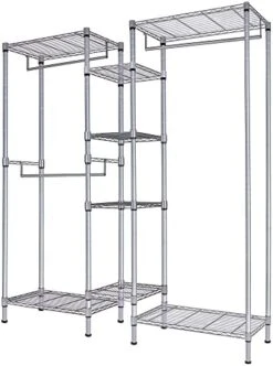 Soywey Heavy Duty Wire Garment Rack, Clothing Rack Clothes Rack For Hanging Clothes Metal Free Standing Clothes Rack Wire Metal Clothing Rack Closet(Black) 14 Soywey Heavy Duty Wire Garment Rack, Clothing Rack Clothes Rack For Hanging Clothes Metal Free Standing Clothes Rack Wire Metal Clothing Rack Closet(Black) -GENERIC Shop 41Gtu2tuyL. AC