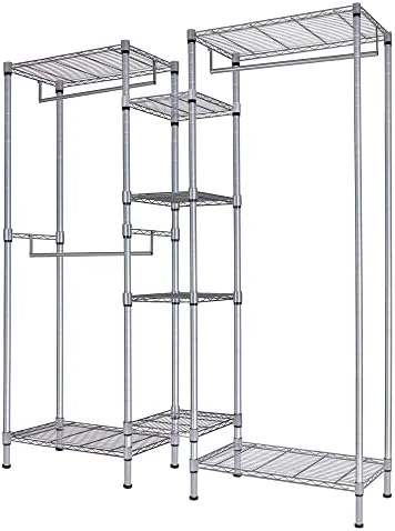 Soywey Heavy Duty Wire Garment Rack, Clothing Rack Clothes Rack For Hanging Clothes Metal Free Standing Clothes Rack Wire Metal Clothing Rack Closet(Black) 7 Soywey Heavy Duty Wire Garment Rack, Clothing Rack Clothes Rack For Hanging Clothes Metal Free Standing Clothes Rack Wire Metal Clothing Rack Closet(Black) - Image 7