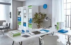 Leitz 52142036 A4"Wow" Cube 5 Drawers Filling Unit - White/Blue -GENERIC Shop 41GwdOdw6sL