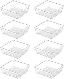 4 Pack 12"x 6" Large Size Clear Plastic Desk Drawer Organizer Tray Bathroom Office Kitchen Utensils Silverware Gadgets Dividers Desk Drawer Storage Bins Container For Dresser Cosmetic Makeup 14 4 Pack 12"x 6" Large Size Clear Plastic Desk Drawer Organizer Tray Bathroom Office Kitchen Utensils Silverware Gadgets Dividers Desk Drawer Storage Bins Container For Dresser Cosmetic Makeup -GENERIC Shop 41HoWGsMdS. AC