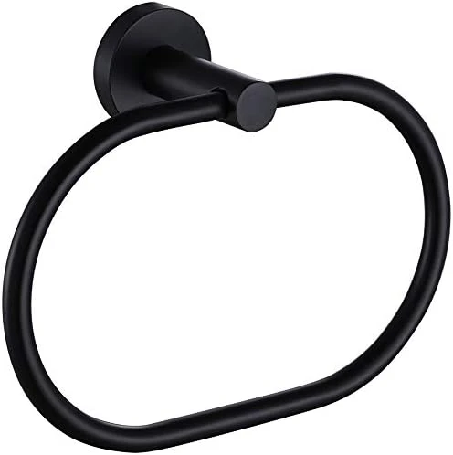 Wivel Towel Ring Black & Gold, Angle Simple Stainless Steel Hand Towel Rack, Bathroom Towel Holder For Wall 11 Wivel Towel Ring Black & Gold, Angle Simple Stainless Steel Hand Towel Rack, Bathroom Towel Holder For Wall - Image 11
