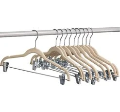 Home-it 12 Pack Baby Clothes Hangers With Clips - Ivory Velvet Hangers Skirt Hangers - Clothes Hanger - Pants Hangers - Ultra Thin No Slip 5 Home-it 12 Pack Baby Clothes Hangers With Clips - Ivory Velvet Hangers Skirt Hangers - Clothes Hanger - Pants Hangers - Ultra Thin No Slip -GENERIC Shop 41Hy9KDq5fL