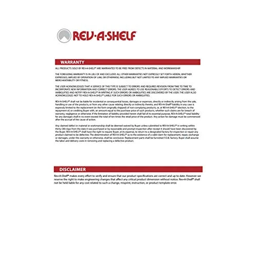 Rev-A-Shelf 4WC-18DM2 Double 35-Quart Maple Bottom Mount Pull Out Trash Can Waste Container System With Wood Frame, 2 Containers And Mounting Hardware 4 Rev-A-Shelf 4WC-18DM2 Double 35-Quart Maple Bottom Mount Pull Out Trash Can Waste Container System With Wood Frame, 2 Containers And Mounting Hardware - Image 4