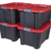 CRAFTSMAN 20-Gallon (80-Quart) Tote With Latching Lid, 4-Pack (4)