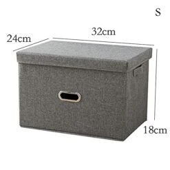 GULRUH Storage Basket, Foldable Storage Box Storage Box Cloth Box Closet Storage Box Finishing Box Household Clothes Clothing Storage Box Foldable Box 32*24*18cm/50*35*31cm ( Color : Green , Size : Sm 6 GULRUH Storage Basket, Foldable Storage Box Storage Box Cloth Box Closet Storage Box Finishing Box Household Clothes Clothing Storage Box Foldable Box 32*24*18cm/50*35*31cm ( Color : Green , Size : Sm -GENERIC Shop 41IXXMFAFnS
