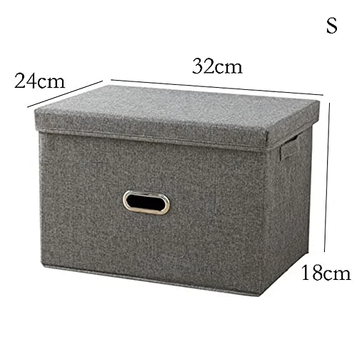 GULRUH Storage Basket, Foldable Storage Box Storage Box Cloth Box Closet Storage Box Finishing Box Household Clothes Clothing Storage Box Foldable Box 32*24*18cm/50*35*31cm ( Color : Green , Size : Sm 3 GULRUH Storage Basket, Foldable Storage Box Storage Box Cloth Box Closet Storage Box Finishing Box Household Clothes Clothing Storage Box Foldable Box 32*24*18cm/50*35*31cm ( Color : Green , Size : Sm - Image 3