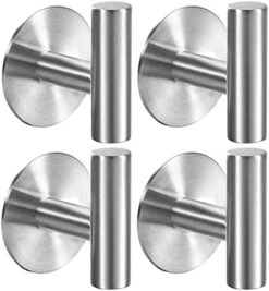 Adhesive Hooks Heavy Duty Wall Hooks Yandls Stainless Steel Waterproof Shower Hooks, Adhesive Holders Coat Hooks For Hanging, Wall Mounted Towel Hooks For Bathroom Kitchen - 2 Pack, Black, -GENERIC Shop 41IhmuBfI6L. AC