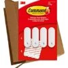 Command Large Wire Hooks, 4-Hooks, 8-Strips, Holds Up To 5 Lbs - Easy To Open Packaging