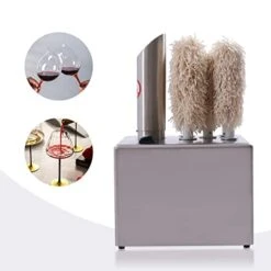 Banborba Electric Winery Wine Glass Polishing Machine, 2-in-1 Function Commercial Glass Polisher Machine With 5 Brushes, Stainless-Steel Glassware Polishing Machine For Bar Kitchen(330 Glasses/hour) -GENERIC Shop 41K4GjHY4qL