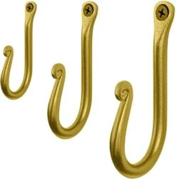 RTZEN Wall Mount J Hook - Wrought Iron Decorative Wall Hooks For Hanging Things - Handcrafted Classic Wall Mounted Black Coat Hooks - Farmhouse Towel Hooks Robe Hooks Or Hat Hooks - 3 Pack -GENERIC Shop 41KKtF7gTPL. AC