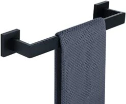 Bath Towel Bars,28 Inch Towel Holder Towel Racks For Bathroom And Lavatory,SUS304 Stainless Steel Hand Towel Hanger Rail Wall Mount,Matte Black -GENERIC Shop 41KpK3HX oL. AC