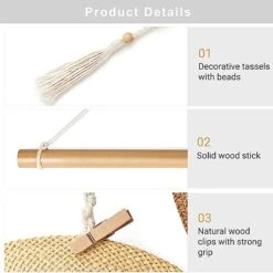 Mkono Hat Rack Hat Hangers For Wall Boho Caps Storage Display Organizer With Decorative Tassels Modern Cowboy Womens Hat Holder Display Hanger For Wide Brim Bowler Fedora Hats Baseball Caps, Large -GENERIC Shop 41KuZM3WxsL