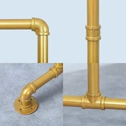 OLDRAINBOW Industrial Pipe Retail Clothing Rack 59in,Vintage Standing Rolling Clothes Rack,Garment Rack Display Rack,Clothes Racks For Hanging Clothes -GENERIC Shop 41KxrbvRSFL