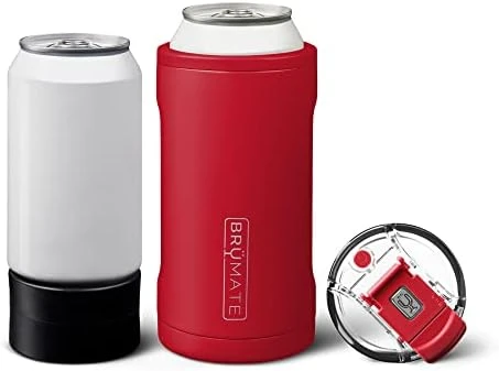 BrüMate Hopsulator Trio 3-in-1 Insulated Can Cooler For 12oz / 16oz Cans + 100% Leak Proof Tumbler With Lid | Can Coozie Insulated For Beer, Soda, And Energy Drinks (Matte Gray) 9 BrüMate Hopsulator Trio 3-in-1 Insulated Can Cooler For 12oz / 16oz Cans + 100% Leak Proof Tumbler With Lid | Can Coozie Insulated For Beer, Soda, And Energy Drinks (Matte Gray) - Image 9