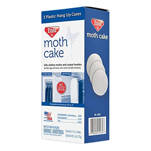 Enoz Moth Cake - 3 Pack (1) Kills Clothes Moths, Carpet Beetles, And Eggs And Larvae 2 Enoz Moth Cake - 3 Pack (1) Kills Clothes Moths, Carpet Beetles, And Eggs And Larvae - Image 2