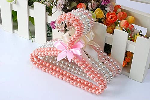 5 Pack Mini Pearl Baby Pets Small Clothes Hangers, Lovely Faux Pearl Beaded Elegant Garment Clothes Hangers With Ribbon Bowknot For Pet Dog Cat Baby Kids Children (Pink) 2 5 Pack Mini Pearl Baby Pets Small Clothes Hangers, Lovely Faux Pearl Beaded Elegant Garment Clothes Hangers With Ribbon Bowknot For Pet Dog Cat Baby Kids Children (Pink) - Image 2
