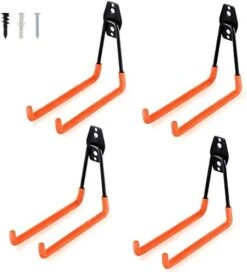 AOBEN Garage Hooks Heavy Duty, Steel Garage Storage Hooks, Utility Tool Hangers And Combinable Wall Mount Garage Hooks For Organizing Ladder, Hold Chairs, Heavy Tools (Small U, 4 Pack) -GENERIC Shop 41NKHTDHLZL. AC