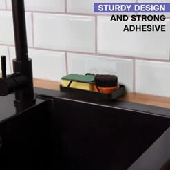 Adhesive Soap Holder For Shower Wall - Drill Free Bar Soap Dish For Bathroom Storage In Black - Stainless Steel Shower Soap Caddy -GENERIC Shop 41NYPRfgCUL