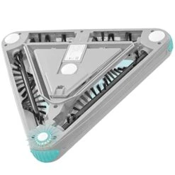 Zippi Sweeper Max - Powerful And Lightweight Sweeper, Perfect For Carpet Hardwood And Tile, Triangular Design Allows For Sweeping In Corners, 1000 MAh Rechargeable Battery -GENERIC Shop 41NhkNkAEbL