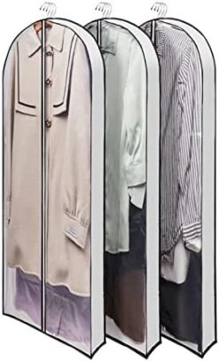 Wutrye 40" Full Clear Garment Bags For Hanging Clothes With 6" Gusset 2 Zippers Transparent Suit Bags Protector Cover For Travel Moving Closet Storage Moth Proof Sweater Jacket Coat Shirts 3 Packs 26 Wutrye 40" Full Clear Garment Bags For Hanging Clothes With 6" Gusset 2 Zippers Transparent Suit Bags Protector Cover For Travel Moving Closet Storage Moth Proof Sweater Jacket Coat Shirts 3 Packs -GENERIC Shop 41O8uHKNqJL. AC