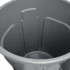 Rubbermaid Commercial Products BRUTE Heavy-Duty Trash/Garbage Can, 55-Gallon, Gray, Wastebasket For Home/Garage/Mall/Office/Stadium/Bathroom, Pack Of 3