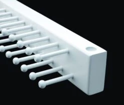 Rev-A-Shelf CWSTR-14W-1 14in Maple Tie Rack White Side Mount