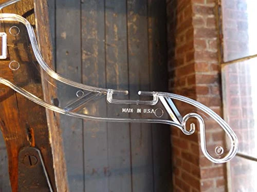 NAHANCO 412 Clear Plastic Children's Dress Hangers, Swivel Metal Hook And Notches For Straps, Super Heavy Weight, 12" - (Pack Of 100) 5 NAHANCO 412 Clear Plastic Children's Dress Hangers, Swivel Metal Hook And Notches For Straps, Super Heavy Weight, 12" - (Pack Of 100) - Image 5