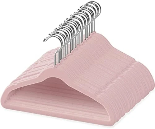 TechZoo 50 Premium Kids Velvet Hangers - 14" Inch Non-Slip Kids Hangers - Ultra Slim Space Saving Children Hangers - 360°Swivel Hook, Strong & Durable Kids & Preteen Hangers - Pink 10 TechZoo 50 Premium Kids Velvet Hangers - 14" Inch Non-Slip Kids Hangers - Ultra Slim Space Saving Children Hangers - 360°Swivel Hook, Strong & Durable Kids & Preteen Hangers - Pink - Image 10