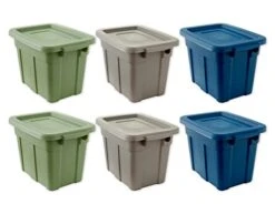 Organize Your Home Small Spaces Colorful Storage Bins With Lids, 6 Pack, Stackable Small Plastic Containers For Organization And Storage, Great For Home Or Office, 1.7 Quart Bins With Lids