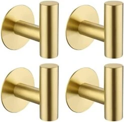 Adhesive Hooks Heavy Duty Wall Hooks Yandls Stainless Steel Waterproof Shower Hooks, Adhesive Holders Coat Hooks For Hanging, Wall Mounted Towel Hooks For Bathroom Kitchen - 2 Pack, Black, -GENERIC Shop 41PS7sf0XrL. AC