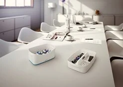 Leitz MyBox Storage Tray, Waterproof ABS, Blue Metallic -GENERIC Shop 41Q65Em3j0L