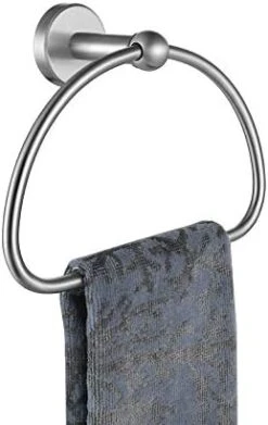 Towel Ring, Stainless Steel Half Ring Towel Holder For Bathroom, 7 Inch Brushed Finished Wall Mount, TR160-BN -GENERIC Shop 41QHVfdF7bL. AC