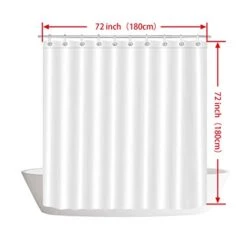 Bible Verse Scripture Shower Curtain，Motivational And Inspirational Quote Colorful Design Art Polyester Cloth Print Bathroom Curtains Include Hooks Set 72〃w By 72〃L (CX495) -GENERIC Shop 41QhmAZcJJL