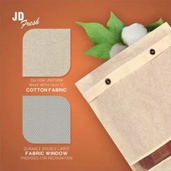 JD Fresh 8 PCS Saree Storage Bags Wardrobe Organizer For Storage | Saree Bag For Clothes Storage | Transparent Cloth Storage Cover Set Of 8 (16x14 Inches)