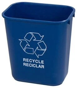 Carlisle FoodService Products 342913REC14 Plastic Recycle Deskside Wastebasket, 13 Quart, Blue 8 Carlisle FoodService Products 342913REC14 Plastic Recycle Deskside Wastebasket, 13 Quart, Blue -GENERIC Shop 41R8t7dEZ7L