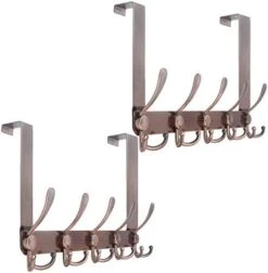 WEBI Over The Door Hook Door Hanger Hook Rack With 5 Tri Hooks For Hanging Coats, Over The Door Towel Rack Towel Hanger Door Coat Hanger Over Door Coat Rack For Bathroom,Behind Back Of Door,White -GENERIC Shop 41RYz21f0sL. AC