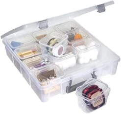 AB Designs 6955ABDP Super Satchel 1-Compartment Open Core, Stackable Home Storage Organization Container, Plum -GENERIC Shop 41S7xQu98hL. AC