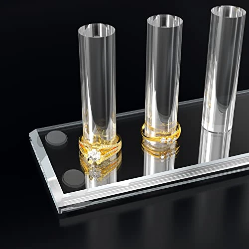 2 PCs Hand Ring Holder Jewelry Stand, Ring Storage Holder Jewelry Display Stands Crystal Clear Acrylic Finger Ring Jewelry Ring/Wedding Ring Display Support Holder Decorative For Women Girls Room, Clear 2PCs 5 2 PCs Hand Ring Holder Jewelry Stand, Ring Storage Holder Jewelry Display Stands Crystal Clear Acrylic Finger Ring Jewelry Ring/Wedding Ring Display Support Holder Decorative For Women Girls Room, Clear 2PCs - Image 5