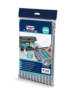 Domopak Living 8001410070692 Set 3 Travel Vacuum Pouches Medium, Transparent, Plastic, 0.2 x 40 x 50 cm