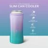 BrüMate Hopsulator Slim Can Cooler Insulated For 12oz Slim Cans | Skinny Can Coozie Insulated Stainless Steel Drink Holder For Hard Seltzer, Beer, Soda, And Energy Drinks (Glitter Mermaid)