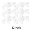 12 Pack Acrylic Shoe Display Stand Clear Premium Lucite Fits Sneakers 4 Inch Wide Slanted 9 Inch Deep Footwear Showcase Riser With Heel Stop For Retail Shops And Clothing Stores By Marketing Holders