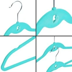 50 Pack Non Slip Velvet Clothes Hangers With Cascading Hooks Space Saving For Kids, Teens, And Adult's Shirts, Coats, Pants, Suits, And Dresses (Teal, 17.5 Inches) 8 50 Pack Non Slip Velvet Clothes Hangers With Cascading Hooks Space Saving For Kids, Teens, And Adult's Shirts, Coats, Pants, Suits, And Dresses (Teal, 17.5 Inches) -GENERIC Shop 41TAHGJBnoL