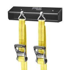 Extreme Max 5001.6137 Wall-Mount Aluminum Tie-Down Hanger Storage Rack Shelf For Enclosed Race Trailer, Shop, Garage, Storage - Black -GENERIC Shop 41TcBOTTeDL