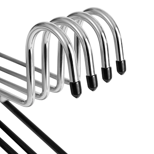 VASLIM Extra-Wide Drapery Hangers Blanket Hangers Heavy Duty Black Vinyl Coated Nonslip - Holds Up To 40 Lbs - Great For Quilts, Comforters, Table Cloths, Bedding, Towels, Rugs (8 Pack) 5 VASLIM Extra-Wide Drapery Hangers Blanket Hangers Heavy Duty Black Vinyl Coated Nonslip - Holds Up To 40 Lbs - Great For Quilts, Comforters, Table Cloths, Bedding, Towels, Rugs (8 Pack) - Image 5