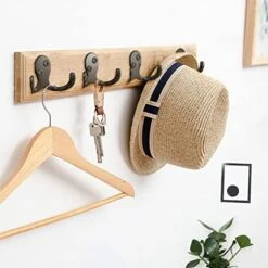 PRIGVOT 12PCS Heavy Duty Double Prong Coat Hooks | Bookbag Hooks | Wall Hooks | Metal Coat Hooks | Robe Hooks | Coffee Mug Hooks With 50 Pieces Screws For Kitchen, Grocery Room, Bedroom -GENERIC Shop 41UFWQavhrL