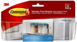 Command Medium Caddy, Clear, With 4 Clear Indoor Strips, Organize Damage-Free 11 Command Medium Caddy, Clear, With 4 Clear Indoor Strips, Organize Damage-Free -GENERIC Shop 41UY9r92AmL. AC